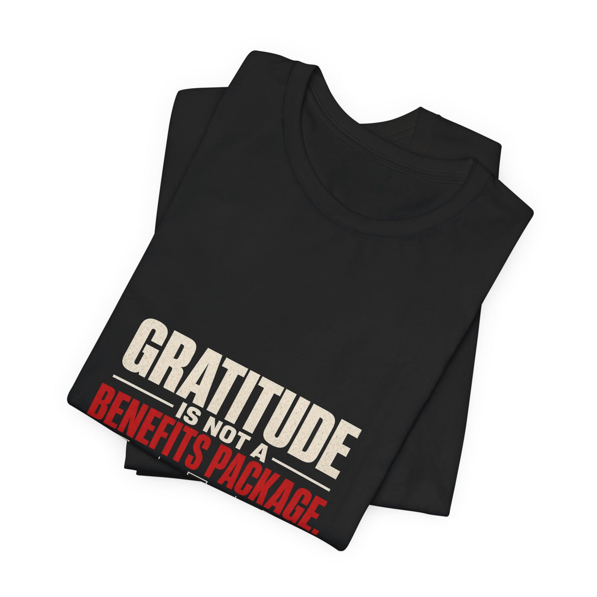 Gratitude Is Not a Benefits Package Labor Rights T-Shirt