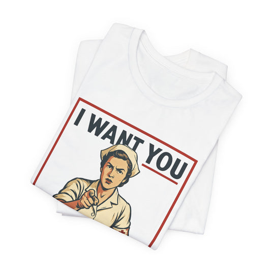 I Want You To Vaccinate Your Children Unisex Tee, Motivational Shirt for Healthcare Advocates, Funny Parenting Gift, Casual Wear, Awareness Merchandise